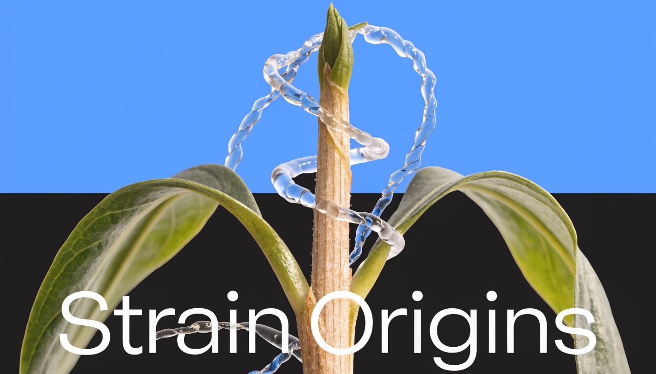 A conceptual image featuring a green plant sprout wrapped with a transparent spiral shape against a blue background.